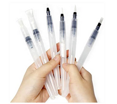 Watercolor Refillable Brush Pen Set 6pcs