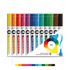 AQUA COLOR Brush - Basic Set 1 (12-pc)