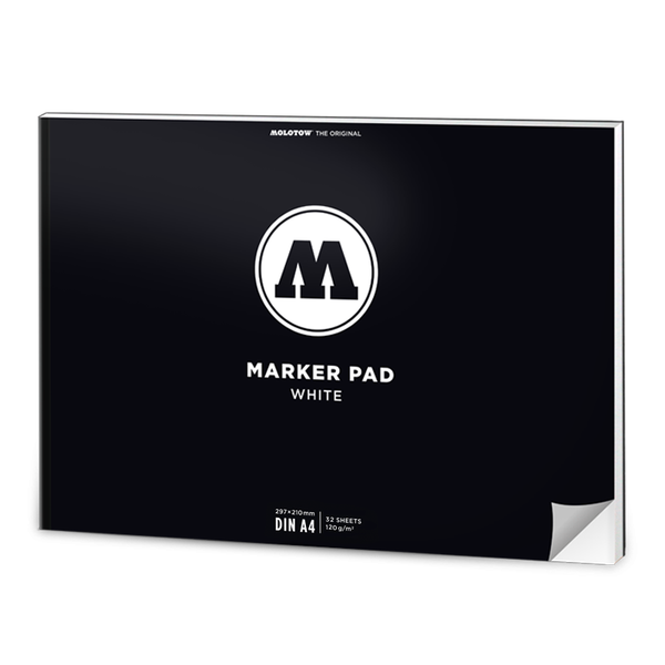 MOLOTOW™ A4 Landscape White Marker Pad – The Yard Art Supplies