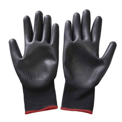 PU Coated Black Gloves