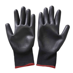 Polyurethane Coated Black Gloves