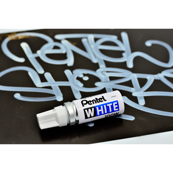 Pentel WHITE Markers 100W-S, Fine Tip