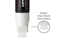 POSCA White 8 PC-Mix Water Based Paint Marker Set
