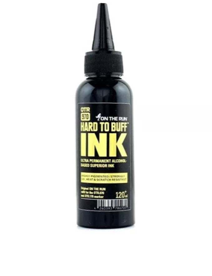 On The Run OTR.970 Hard To Buff 120ml Black Ink Refill