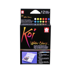 Koi Watercolor Field Sketch Box Kit - 12 Colors