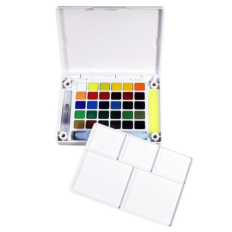 Koi Watercolor Field Sketch Box Kit - 30 Colors