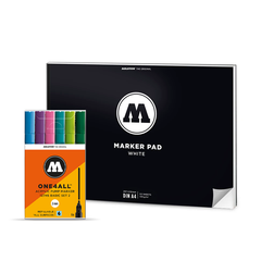 ONE4ALL™ 127HS (6-pc) Set and A4 White Marker Pad Bundle