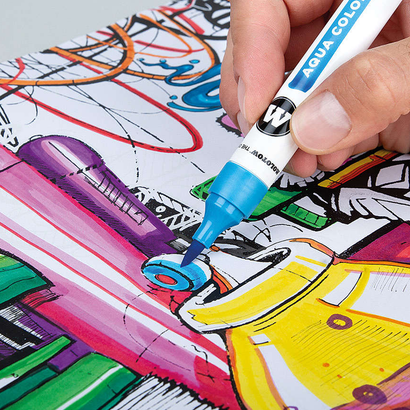 AQUA COLOR Brush Marker