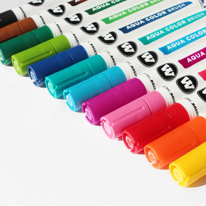 AQUA COLOR Brush - Basic Set 1 (12-pc)