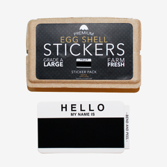 Black Hello, My Name Is - Sticker Pack (80-pc)
