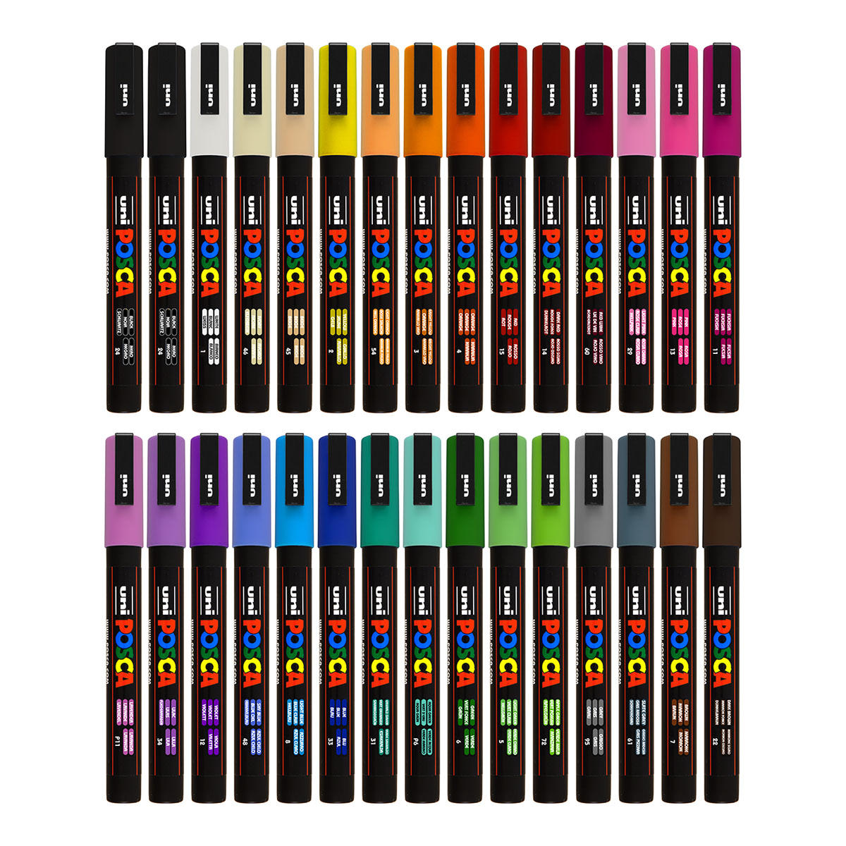 PC3M Pastel Posca Set - Posca Markers - Artworx Art Supplies