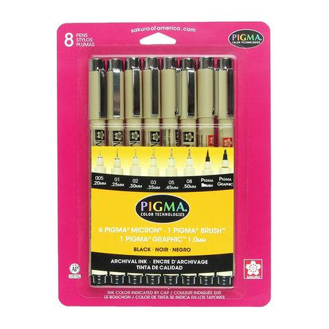 Sakura Pigma Micron Pens and Sets