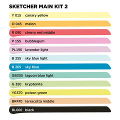 SKETCHER Marker Set - Main Kit 2 (12-pc)